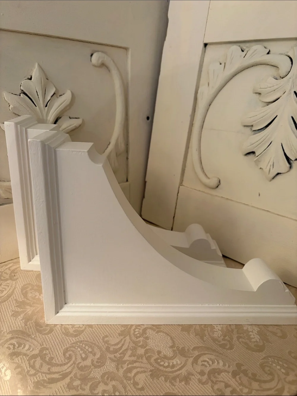 Classic White Decorative Wall Corbels - Unbranded